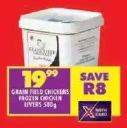 Shoprite Grain field chickens frozen chicken livers offer