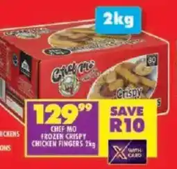 Shoprite Chef mo frozen crispy chicken fingers offer