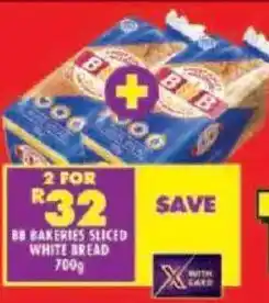 Shoprite Bb bakeries sliced white bread offer