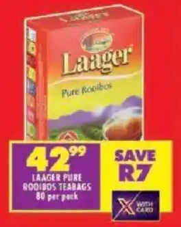 Shoprite Laager pure rooibos teabags offer
