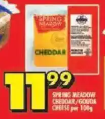 Shoprite Spring meadow cheddar/ gouda cheese offer
