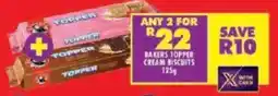Shoprite Bakers topper cream biscuits offer