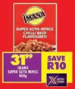 Shoprite Imana super soya mince offer