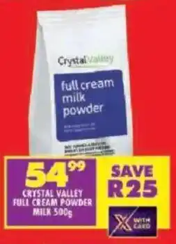 Shoprite Crystal valley full cream powder milk offer