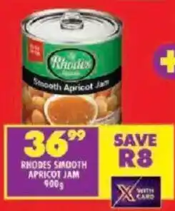Shoprite Rhodes Smooth Apricot Jam offer