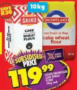 Shoprite Sasko/ Snowflake cake wheat flour offer