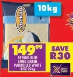 Shoprite Spekko blue long grain parboiled white rice offer