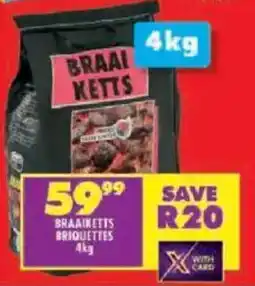 Shoprite Braaiketts briquettes offer