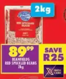 Shoprite Beanfields red speckled beans offer
