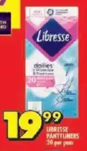 Shoprite Libresse pantyliners offer