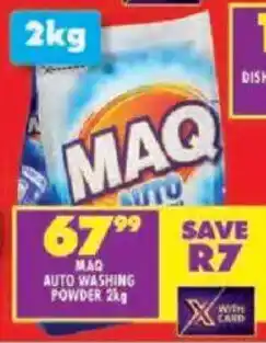 Shoprite Maq auto washing powder offer
