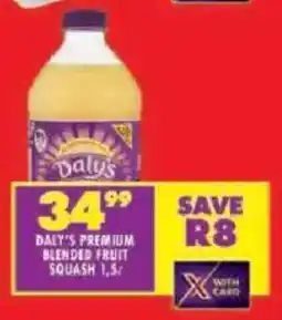 Shoprite Daly's premium blended fruit squash offer