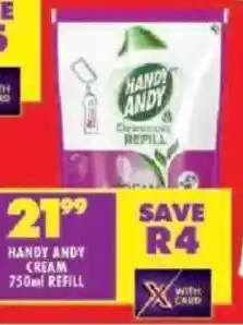 Shoprite Handy andy cream refill offer