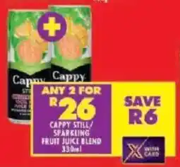 Shoprite Cappy still sparkling fruit juice blend offer