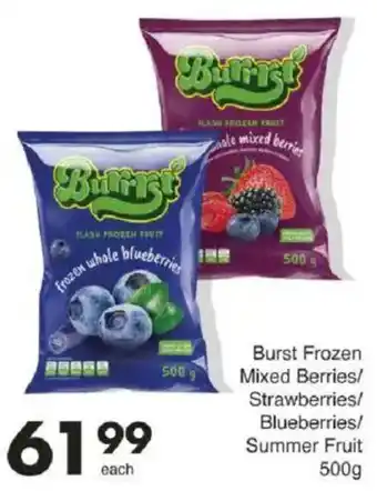 Save Burst Frozen Mixed Berries/ Strawberries/ Blueberries/ Summer Fruit offer