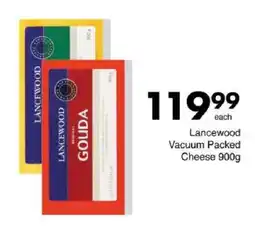 Save Lancewood Vacuum Packed Cheese offer