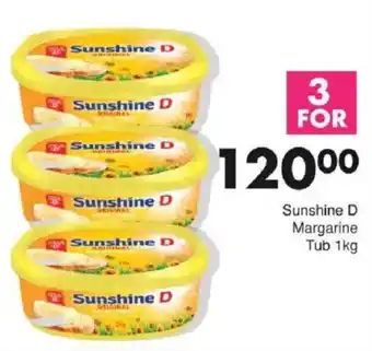 Save Sunshine D Margarine Tub offer