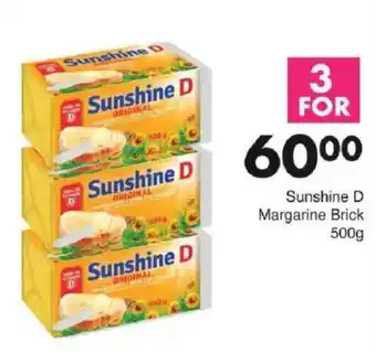 Save Sunshine D Margarine Brick offer