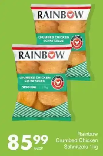 Save Rainbow Crumbed Chicken Schnitzels offer