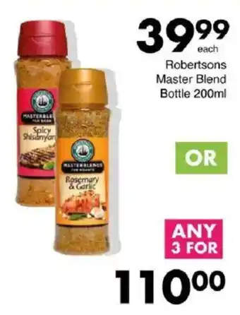 Save Robertsons Master Blend Bottle offer