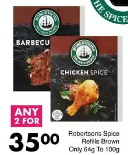 Save Robertsons Spice Refills Brown Only offer