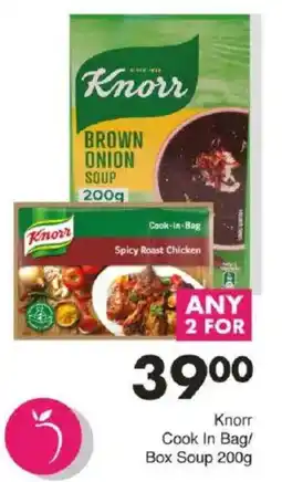 Save Knorr Cook In Bag/ Box Soup offer