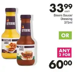 Save Steers Sauce/ Dressing offer