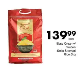 Save Elate Creamy/ Golden Sella Basmati Rice offer