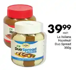 Save La Italiana Hazelnut/ Duo Spread offer