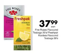 Save Five Roses Flavoured Teabags/ Freshpak Rooibos Flavoured Teabags offer