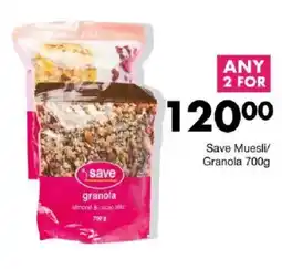 Save Save Muesli/ Granola offer