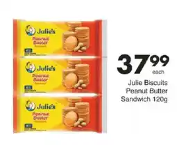 Save Julie Biscuits Peanut Butter Sandwich offer