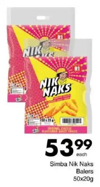 Save Simba Nik Naks Balers offer