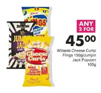 Save Willards Cheese Curls/ Flings/ Jumpin Jack Popcorn offer