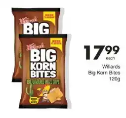 Save Willards Big Korn Bites offer