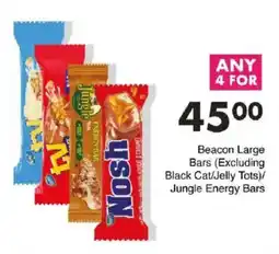 Save Beacon Large Bars (Excluding Black Cat/Jelly Tots)/ Jungle Energy Bars offer