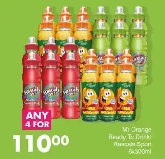 Save Mr Orange Ready To Drink/ Rascals Sport offer