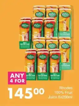 Save Rhodes 100% Fruit Juice offer