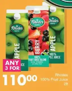 Save Rhodes 100% Fruit Juice offer