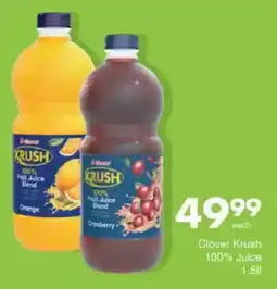Save Clover Krush 100% Juice offer