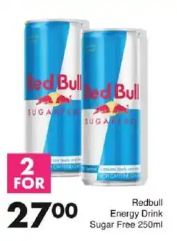 Save Redbull Energy Drink Sugar Free offer