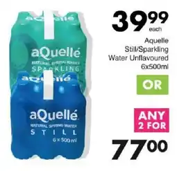 Save Aquelle Still/ Sparkling Water Unflavoured offer
