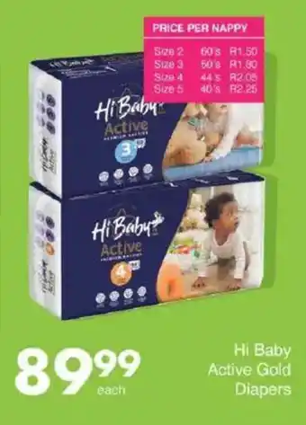 Save Hi Baby Active Gold Diapers offer