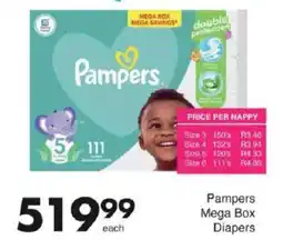 Save Pampers Mega Box Diapers offer