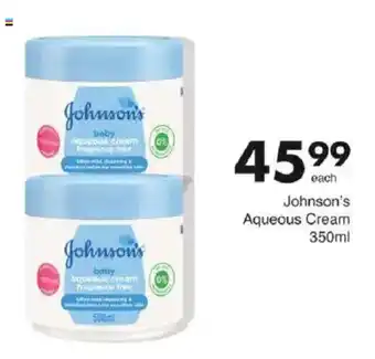 Save Johnson's Aqueous Cream offer