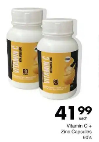 Save Vitamin C + Zinc Capsules offer