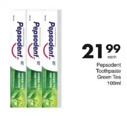 Save Pepsodent Toothpaste Green Tea offer