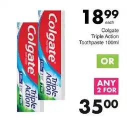 Save Colgate Triple Action Toothpaste offer