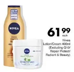 Save Nivea Lotion/Cream offer
