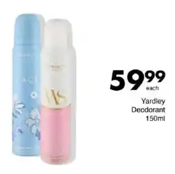 Save Yardley Deodorant offer